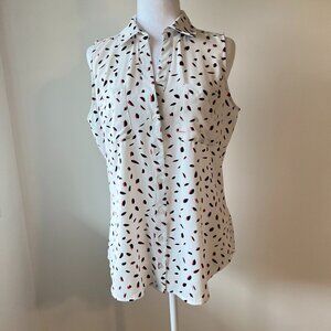 Ricki's Sleeveless Button-Front Shirt (M) - Your Styling Foundation!